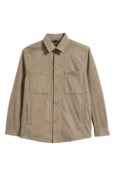 Hugo Boss Boss Carper Corduory Shirt Jacket In Brown