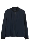 Hugo Boss Boss Carper Linen Blend Jacket In Blue