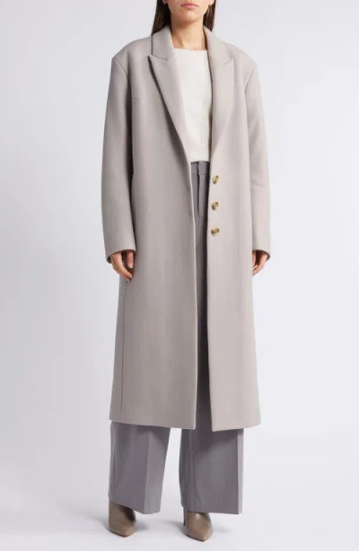 Hugo Boss Boss Carund Wool Blend Coat In Griffin Melange