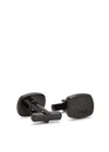 Hugo Boss Boss Casing Logo-engraved Cufflinks In Black