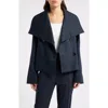Hugo Boss Boss Caspera Crop Trench Jacket In Sky Captain