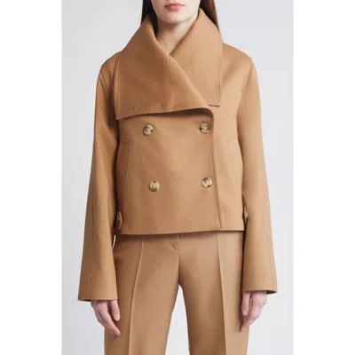 Hugo Boss Boss Caspera Double Breasted Jacket In Med Bge