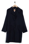 Hugo Boss Boss Cattina Wool Blend Coat In Black