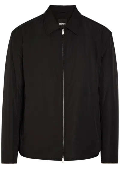 Hugo Boss Boss Cerig Water-repellent Padded Jacket In Black