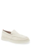 Hugo Boss Beige Moc Toe Loafers In White