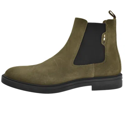 Hugo Boss Boss Chelsea Boots Dark Green