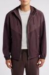 Hugo Boss Boss Cireno Hooded Jacket In Burgundy