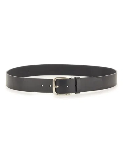Hugo Boss Boss Classic Belt 4 Cm In Gray