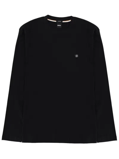Hugo Boss Boss Classic Cotton T-shirt For Men In Black