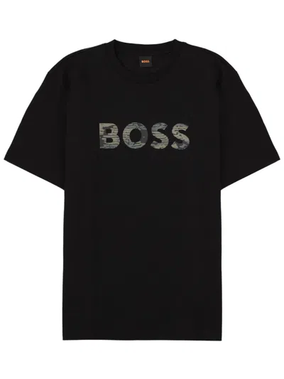 Hugo Boss Boss Classic Cotton T-shirt For Men In Black