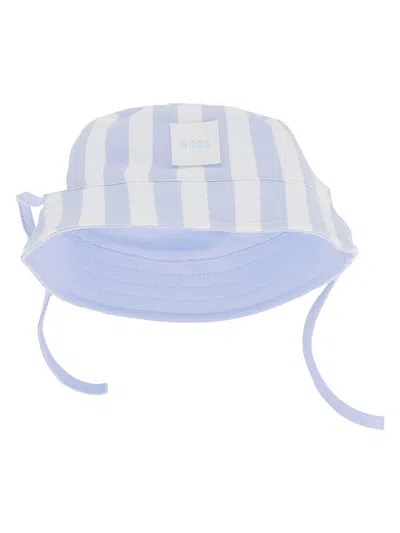 Hugo Boss Boss Classic Kids' Cotton Hat In Blue