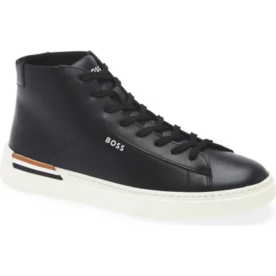 Hugo Boss Boss Clint High Top Leather Sneaker