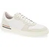Hugo Boss Clint Mens Cupsole Lace-up Trainers In Leather And Suede C In White