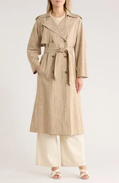 Hugo Boss Boss Clomea Stripe Trench In Neutral