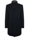 Hugo Boss Boss Coat In Blue