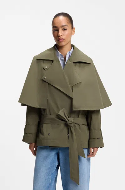 Hugo Boss Boss Coat C_calisetta 10275801 01 In Green