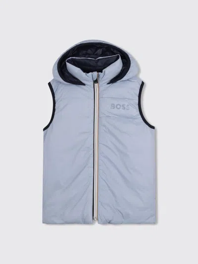 Hugo Boss Boss Coat Kids Color Gnawed Blue