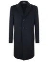 Hugo Boss Single Breasted Slim-fit Coat In Blue
