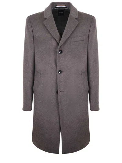 Hugo Boss Boss  Coats In Grey