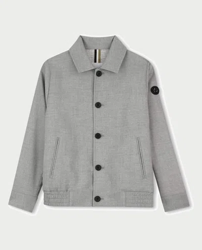 Hugo Boss Kids' Boss Coats In Gray