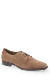 Hugo Boss Suede Derby Shoes In Brown