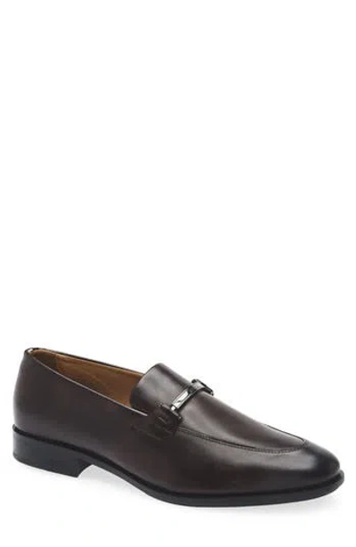 Hugo Boss Boss Colby Leather Loafer In Brown