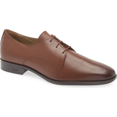 Hugo Boss Boss Colby Plain Toe Derby In Brown