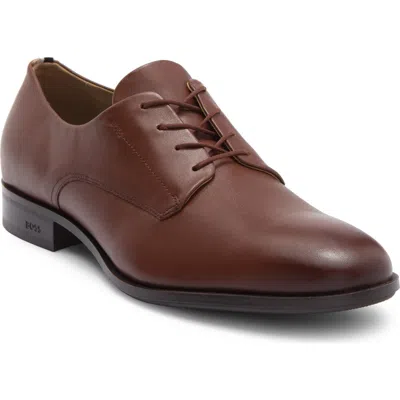 Hugo Boss Boss Colby Plain Toe Derby In Brown