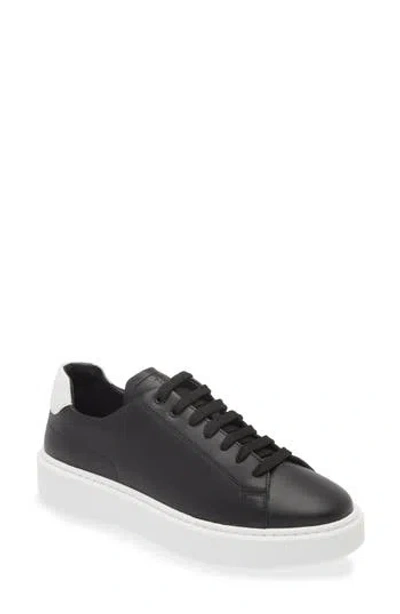 Hugo Boss Boss Colyn Hybrid Leather Sneaker In Black