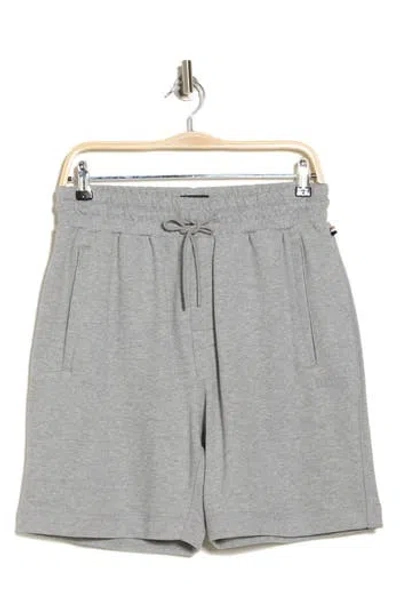 Hugo Boss Gray Drawstring Shorts In Medium Grey