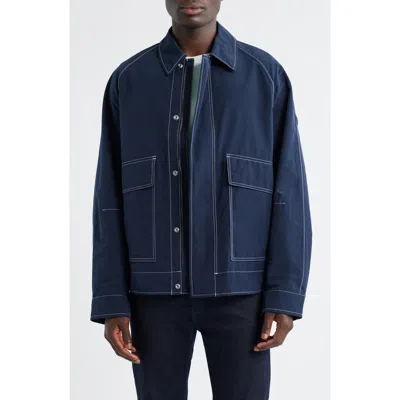 Hugo Boss Boss Corty Zip-up Jacket In Dk Bu