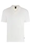 Hugo Boss Boss Cotton And Linen Polo Shirt