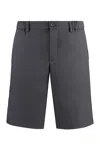 Hugo Boss Boss Cotton Bermuda Shorts In Grey