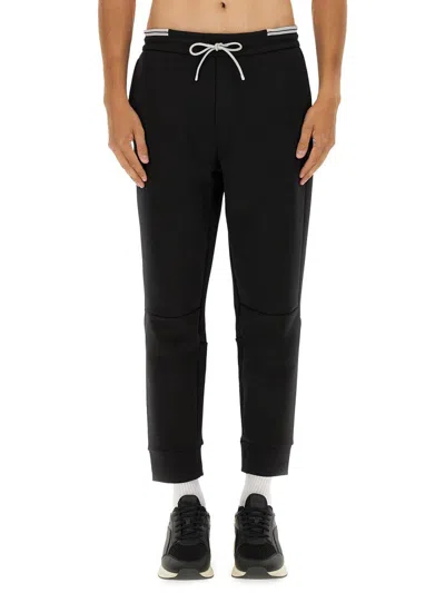 Hugo Boss Boss Cotton Blend Pants In Black