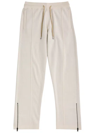 Hugo Boss Boss Cotton-blend Sweatpants In Ecru