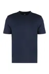 Hugo Boss Ribbed Collar Crew Neck T-shirt With Side Slits