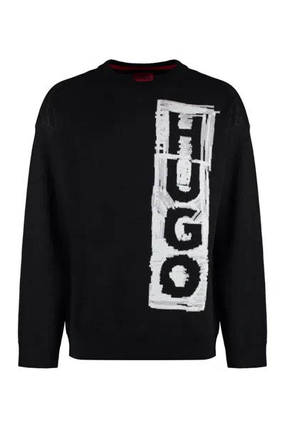 HUGO BOSS BOSS COTTON CREW-NECK SWEATER