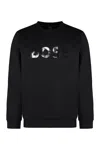 Hugo Boss Logo-print Ribbed Cotton Sweatshirt