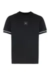 Hugo Boss Crew-neck Raglan-sleeve T-shirt In Black