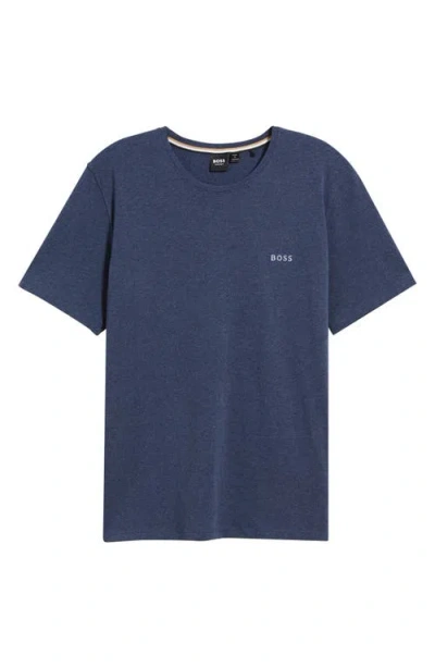 Hugo Boss Boss Cotton Lounge T-shirt In Blue