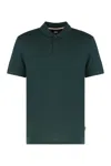 Hugo Boss Ribbed Collar Polo Shirt With Side Slits