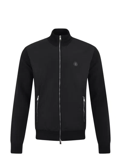 Hugo Boss Boss Cotton Pique Sweatshirt In Black