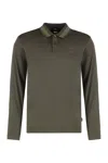 Hugo Boss Boss Cotton Polo In Gray