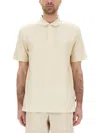 Hugo Boss Boss Cotton Polo In Neutral