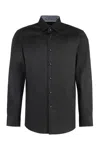 Hugo Boss Boss Cotton Shirt In Black