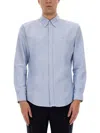 Hugo Boss Boss Cotton Shirt In Blue