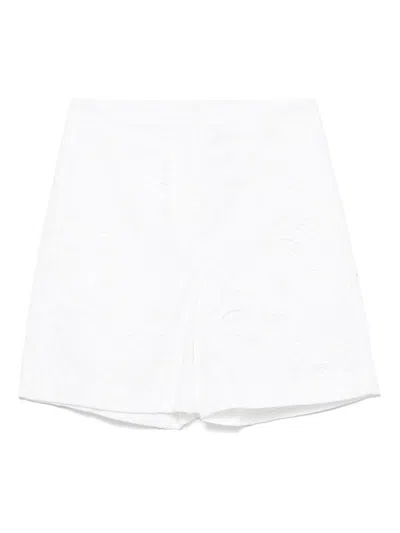 Hugo Boss Boss Cotton Shorts In White
