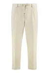 Hugo Boss Textured Drawstring Trousers In Green