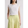 Hugo Boss Boss Cowl Neck Tank In White