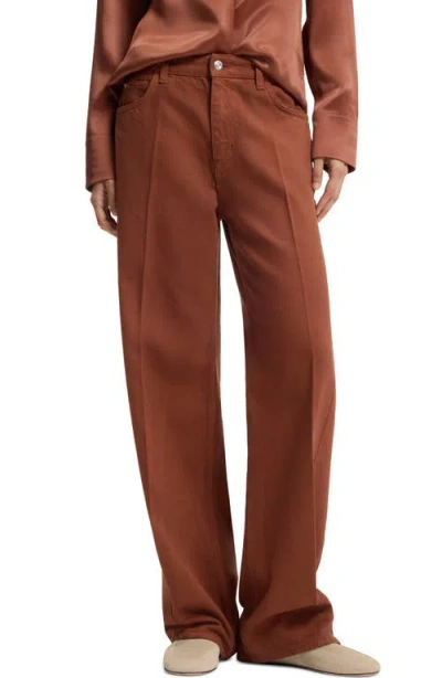 Hugo Boss Boss Crossroad Straight Leg Jeans In Brown